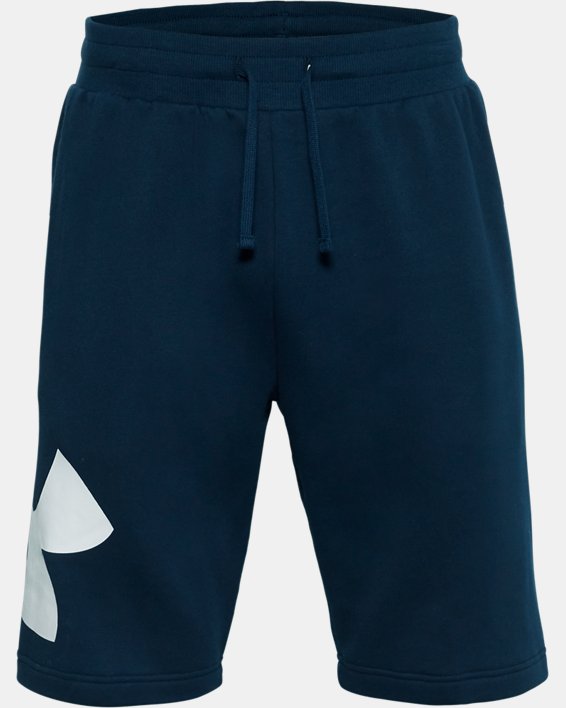 Men's UA Rival Fleece Logo Shorts, Navy, pdpMainDesktop image number 2